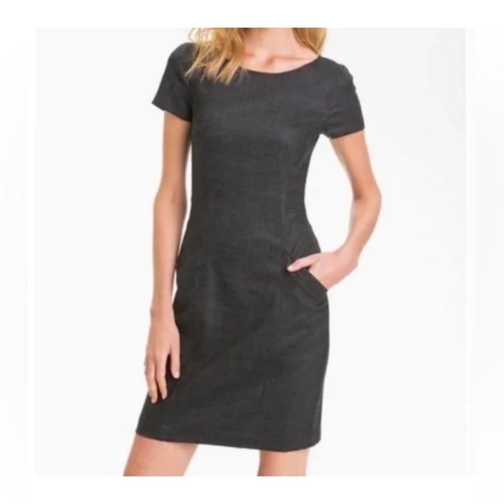 Theory Charcoal Sheath Dress size 4